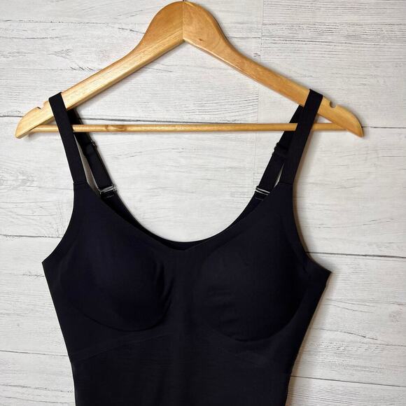 Honey Love Tank Top Womens Size L Black Liftwear Padded Shapewear Tummy Slimming - Picture 7 of 15